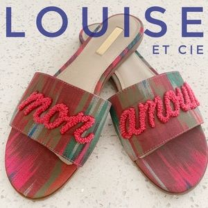 Louise et Cie Anneta - “Mon Amour” Slide - Pink